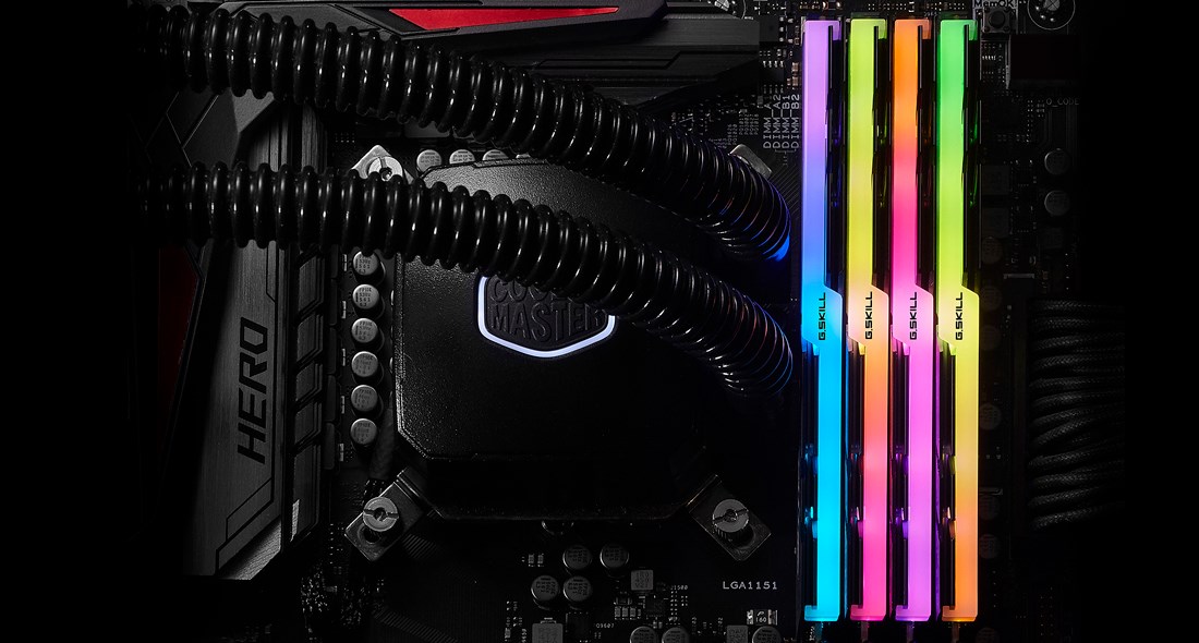 Memorie RAM G.Skill Trident Z RGB F4-3200C16Q-128GTZR 128 GB (4 x 32 GB) DDR4 3200 MHz