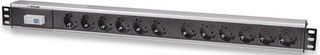 Panel energjie rack Intellinet Vertical Rackmount, 12 dalje, tip gjerman, gri