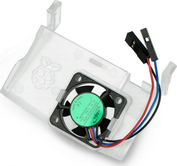 Ventilator për Raspberry Pi 4B (RPI-18177), i bardhë