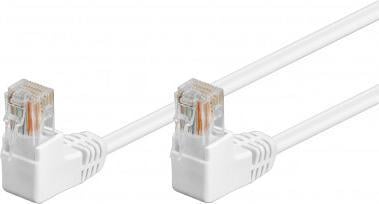 Kabllo rrjeti Goobay Patch CAT 5e, 10 m, kënd 90°, e bardhë