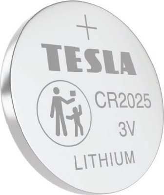 Bateri litium TESLA CR2025, 3V, set 5 copë