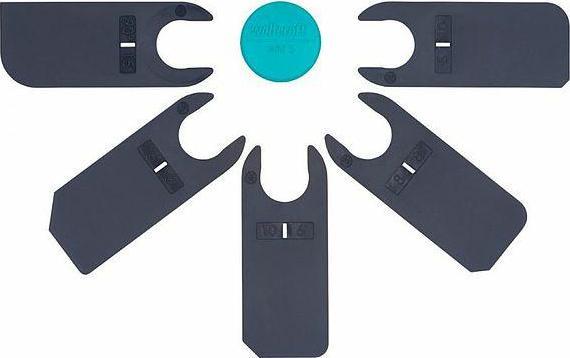 Set veglash Wolfcraft, 5 copë për lëmimin e fugave, shumëngjyrëshe