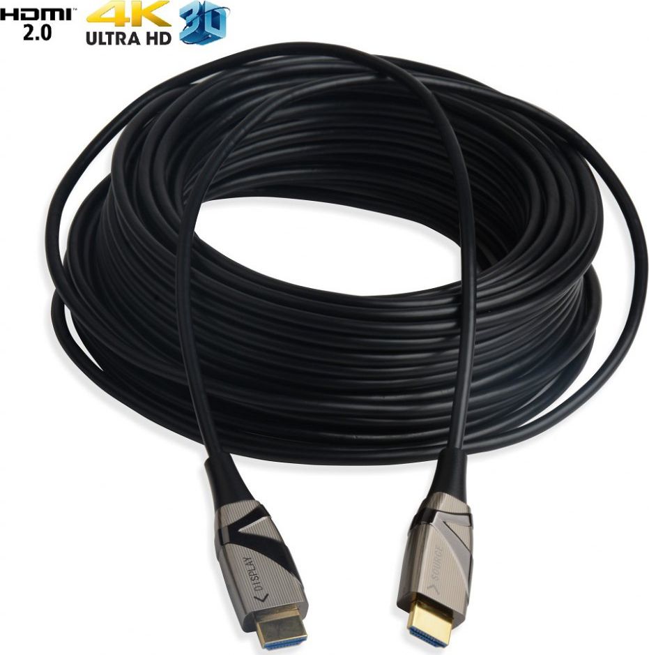 HDMI кабел EFB Elektronik ICOC-HDMI-HY2-050, 50 m, 4K, црн