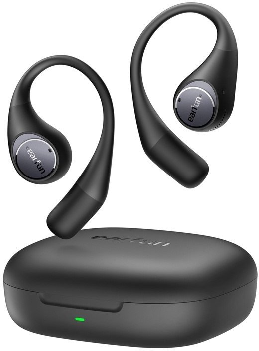 Kufje sportive EarFun OpenJump, open ear, Bluetooth 5.3, IPX7, të zeza