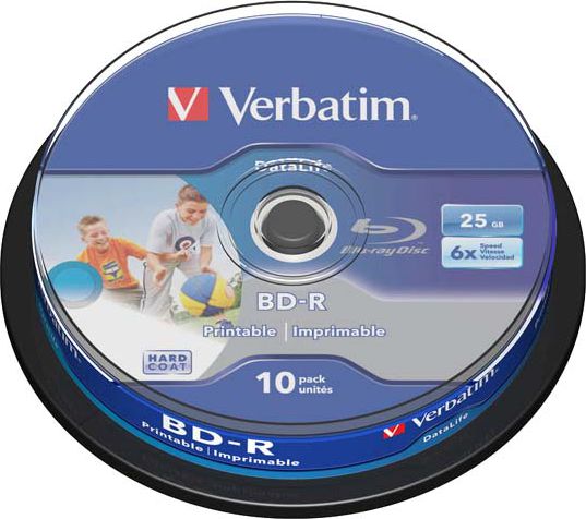 Disk Blu-ray Verbatim, 25GB 6x, 10 copë