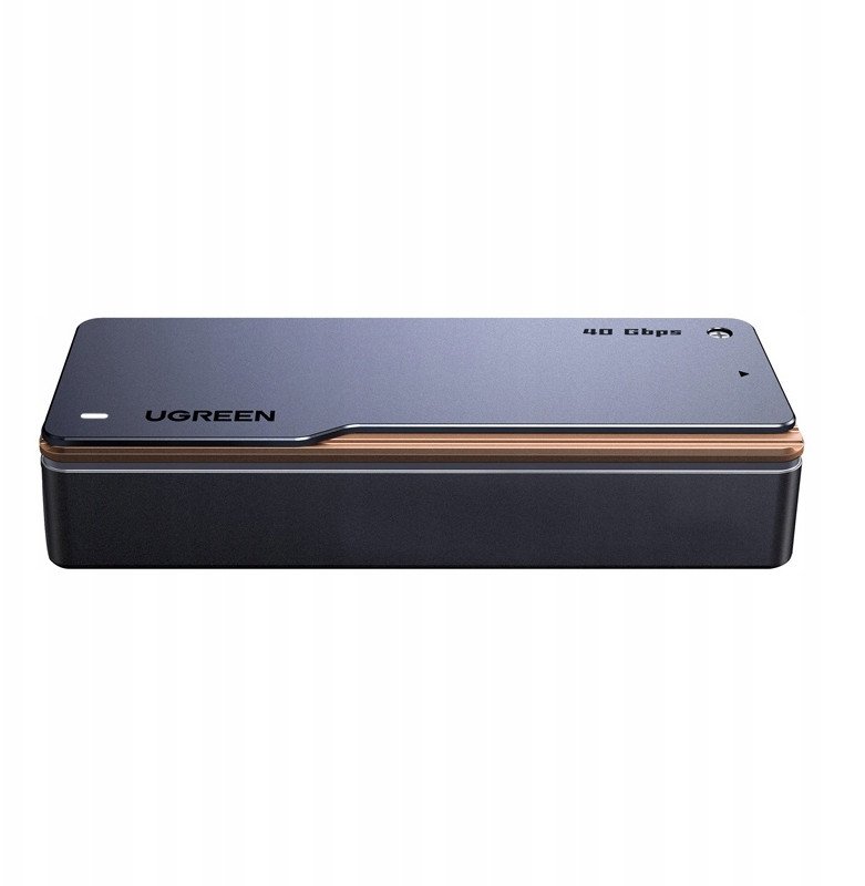 Kuti eksterne për SSD M.2 NVMe UGREEN, 40Gbps, me ventilator ftohës, gri