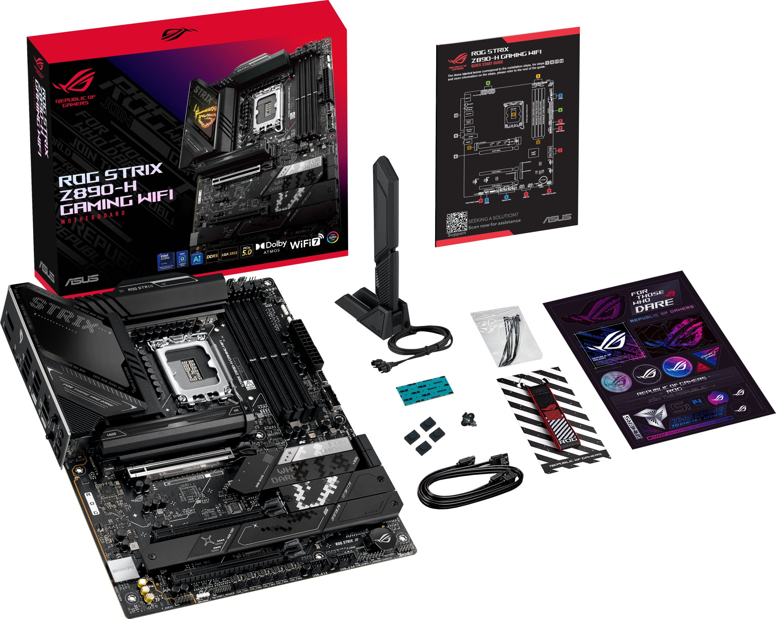 Pllakë amë ASUS ROG STRIX Z890 H GAMING WIFI, Intel Z890, DDR5, ATX 2