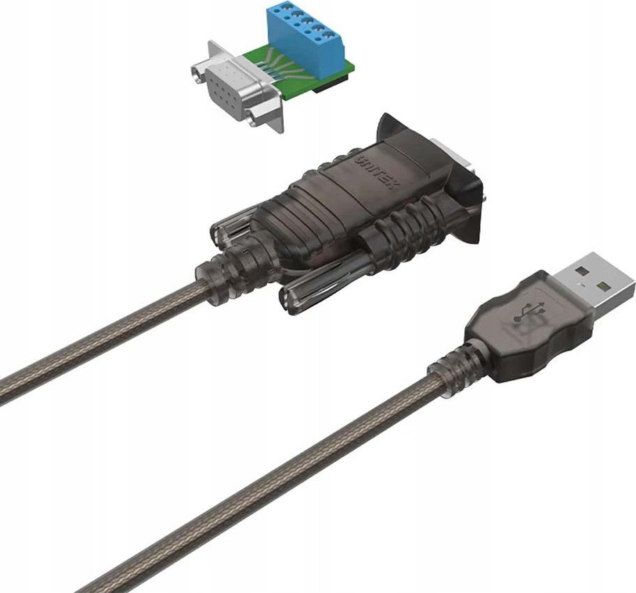 Адаптер Unitek USB 2.0 во RS422 RS485, чипсет FTDI, 1.5m, со USB хаб