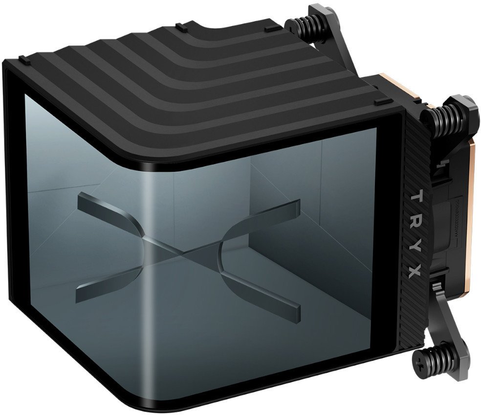 Bllok uji CPU TRYX Panorama, ekran AMOLED, soket Intel dhe AMD, i zi