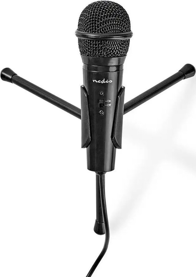 Mikrofon Nedis, me tela, 3.5mm, me tripod