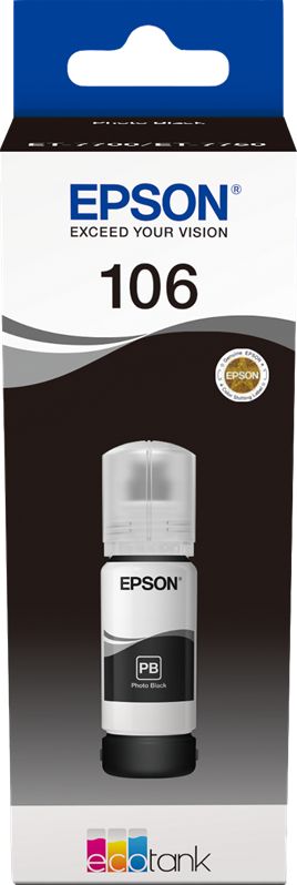 Боја за печатач Epson 106, 5000 страници, 70 мл, црна 