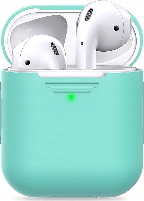 Mbrojtëse KeyBudz PodSkinz Keychain 2G për AirPods 1 2, Diamond Blue, rezistente