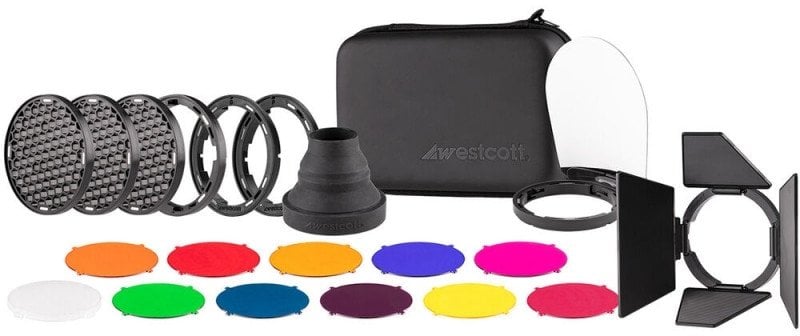 Pako kreative Westcott për blic FJ80, sistem Twist Lock, me aksesorë ndriçimi