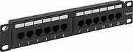 Patch panel Delta PP10-12/RJ, 12x RJ-45, Cat.5e, 10" RACK, i zi