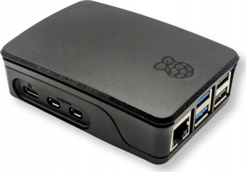 Kuti Raspberry Pi SC1160 Pi 5, me ventilator PWM, heatsink, e zezë gri