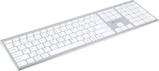 Tastierë Powerton UltraSlim, wireless, CZ + SK, e bardhë