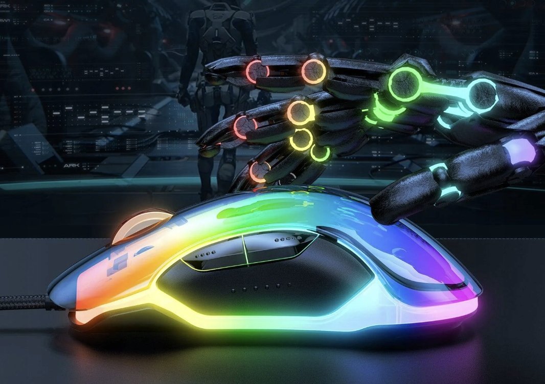 Maus gaming ONIKUMA CW925, me kabllo, 12800 DPI, RGB, shumëngjyrësh