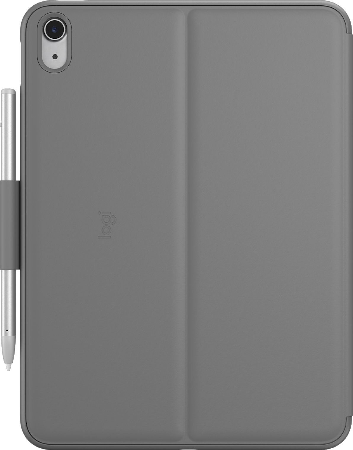 Kllasë tastiere për iPad Logitech Slim Folio, me tastierë të plotë, Oxford Grey