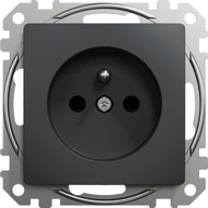Prizë Schneider Electric Sedna Design, 2P+PE, IP20, anthracite e zezë