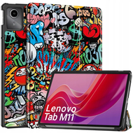 Këllëf tabletë Lenovo Tab M11 TB330FU, 10.95", kapak me stand, graffiti shumëngjyrësh