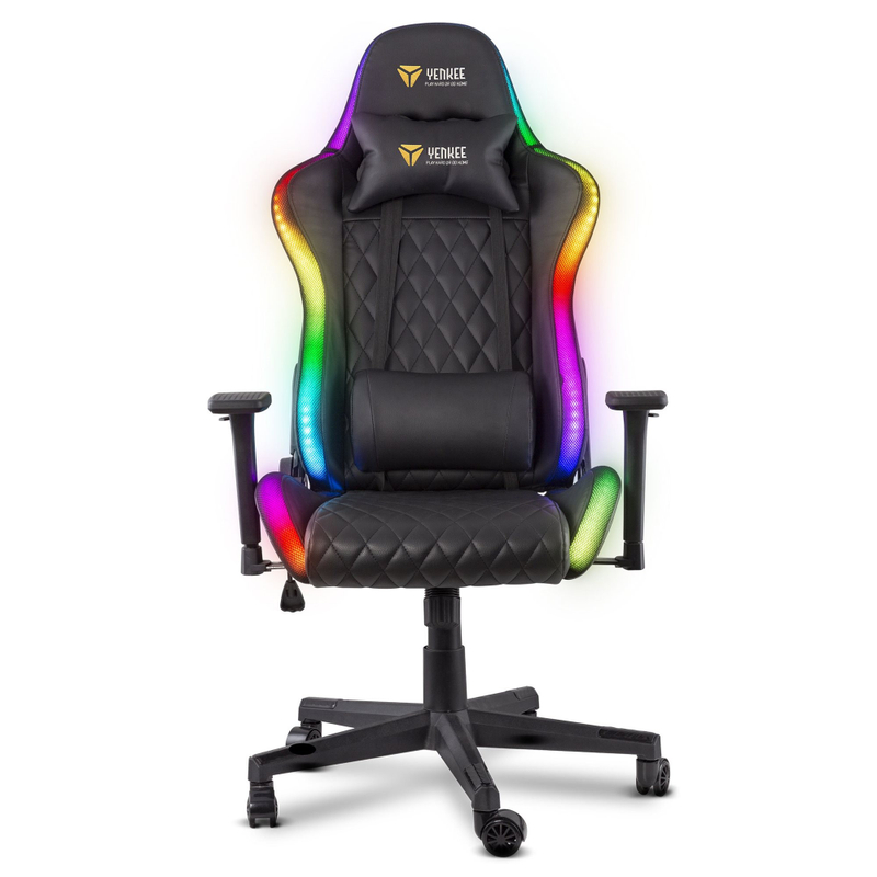 Karrige Yenkee YGC 300RGB STARDUST, E zezë me ndriçim RGB