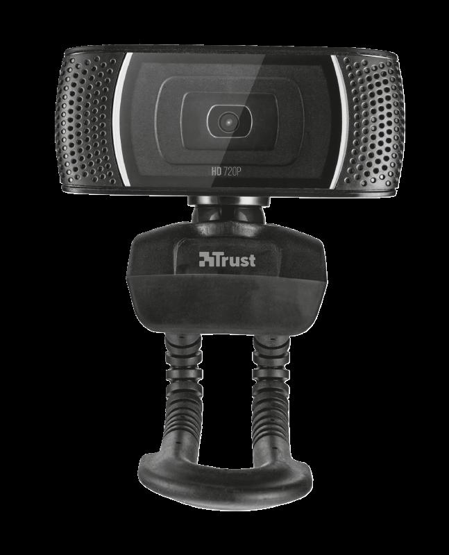 Webcam Trust Trino, 8MP, HD 720p, USB 2.0, e zezë