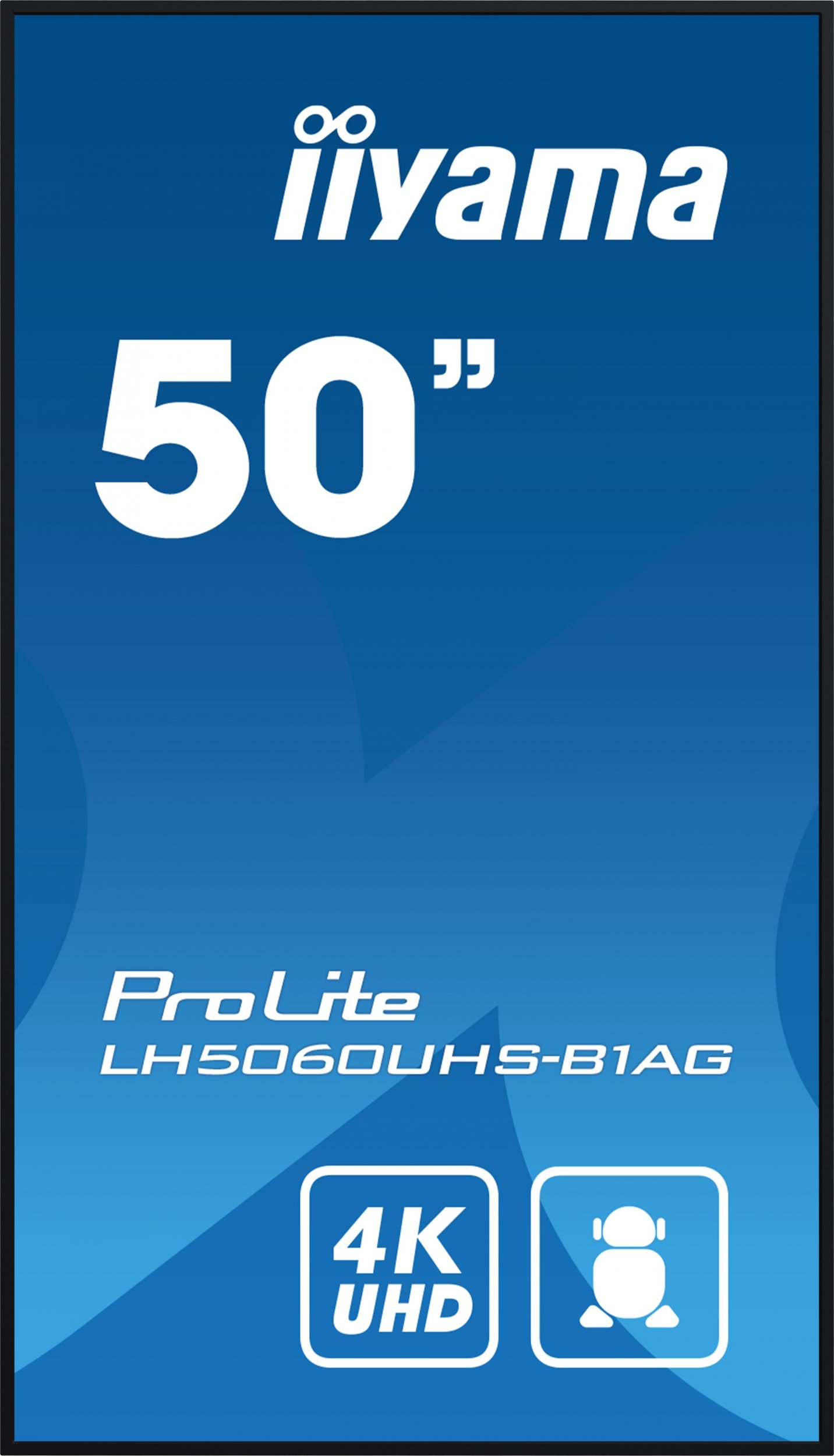 Професионален монитор ијама ПроЛајт LH5060UHS-B1AG, 50\", 4K UHD, Андроид 11, црн