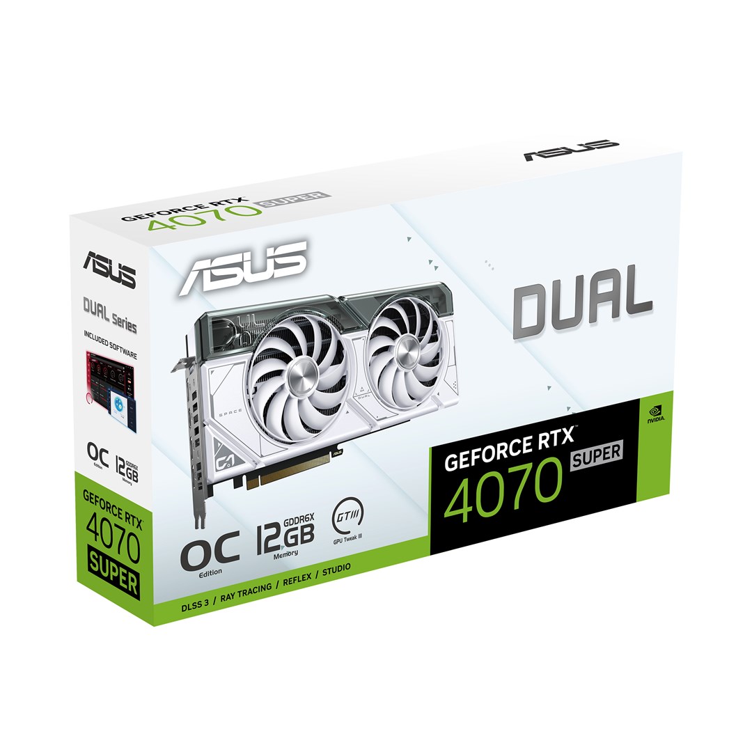 Kartë grafike ASUS Dual NVIDIA GeForce RTX 4070 SUPER, 12 GB GDDR6X