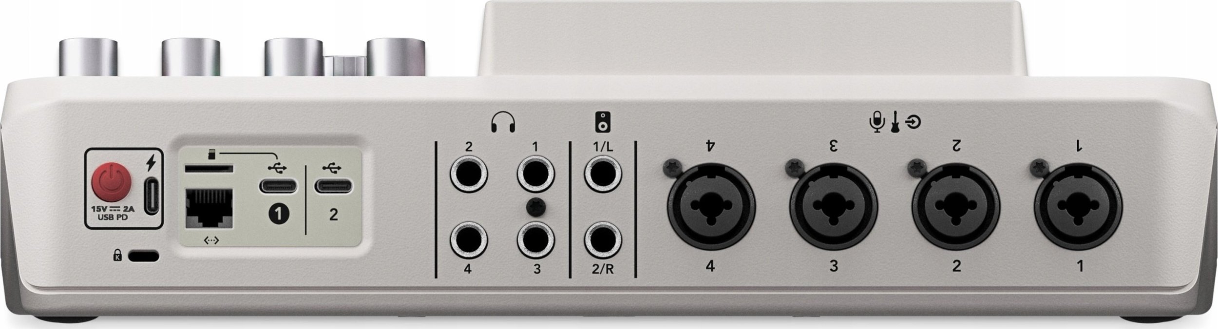 Mikser audio RODE RODECaster Pro II, studio kompakte podcast, i bardhë