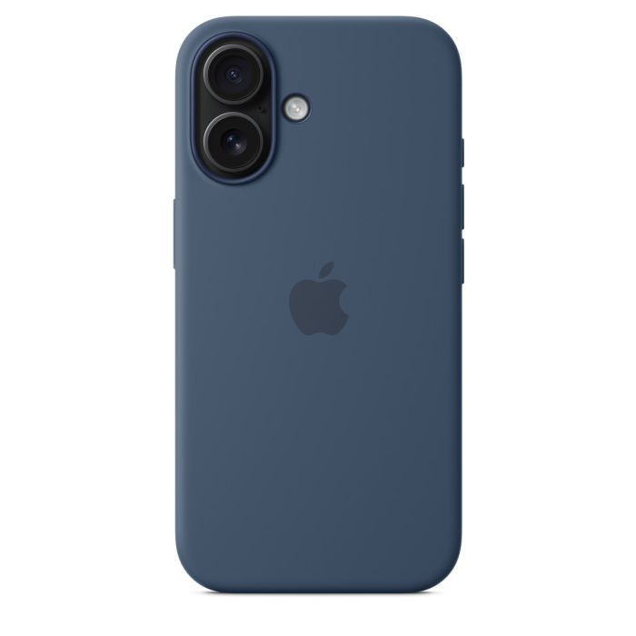 Apple iPhone 16 Silicone Case with MagSafe, Denim 5