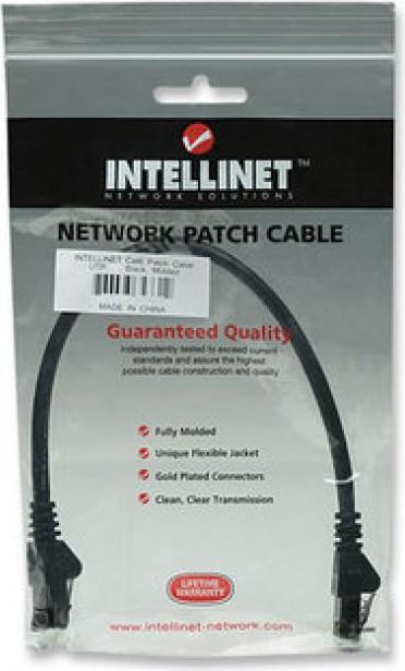 Kabllo rrjeti Intellinet Network Solutions, CAT6, UTP, 0.5m, e zezë