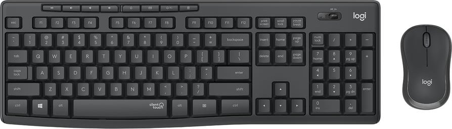 Set tastierë dhe mi Logitech MK295 Silent, wireless 2.4 GHz, layout hungarez, grafit