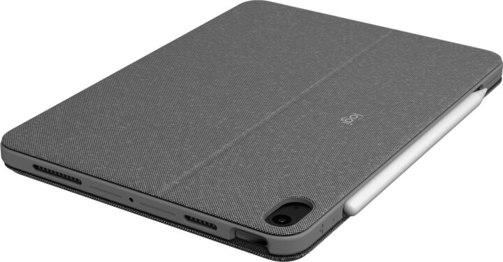 Tastierë Logitech Combo Touch për iPad Air (4th & 5th),e hirtë