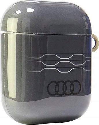 Mbulesë për AirPods Audi IML Geometric Pattern, për gjeneratën 1 dhe 2, gri