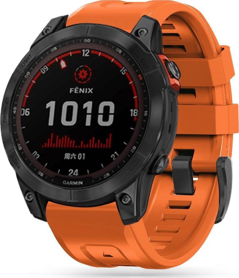 Rrip ore Tech-Protect Iconband Garmin Fenix 3 7X, TPU, Quick Fit, portokalli