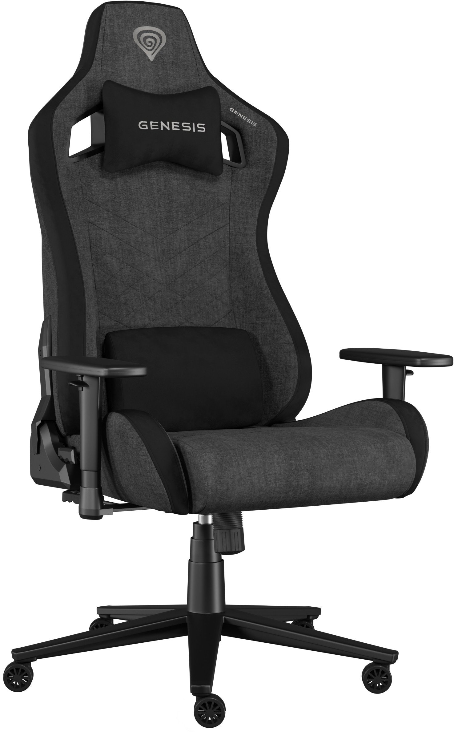 Karrige gaming Genesis Nitro 660, material tekstil, deri 150kg, e zezë gri