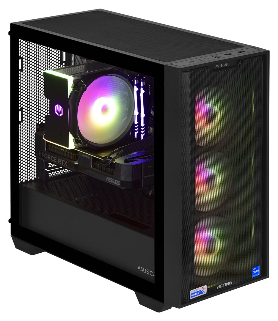 Kompjuter Actina, Mini Tower, AMD Ryzen 5 5600, 32GB RAM, 1TB SSD, NVIDIA GeForce RTX 4070, i zi