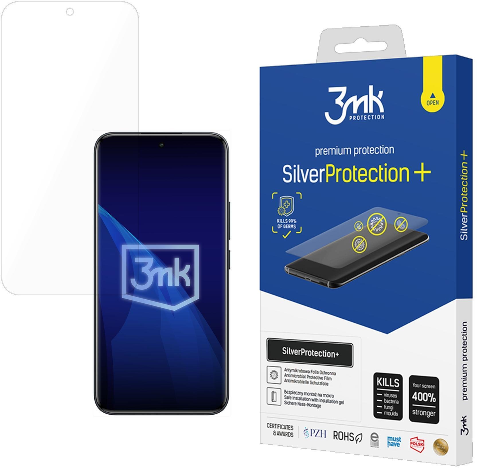 Folie mbrojtëse ekrani 3MK SilverProtection Plus, antibakteriale, për Poco M8 Pro 5G, transparente