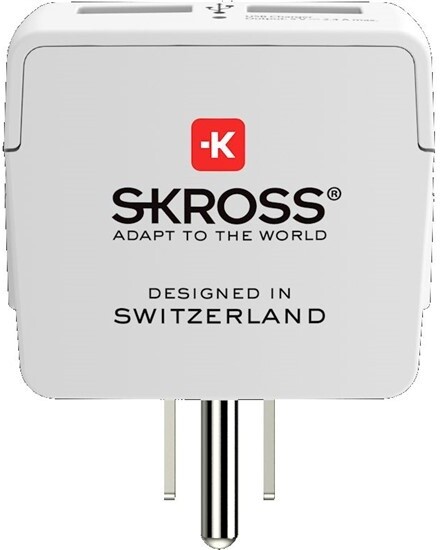 Adapter për udhëtim SKROSS USA 2x USB për përdorim në Amerikë