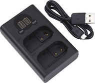 Karikues baterie Panasonic DMW-BLK22 Dual, USB, për 2 bateri, i zi
