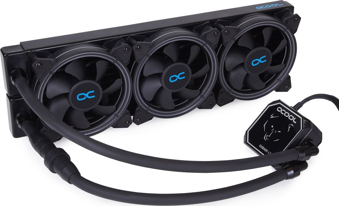 Sistem ujë-ftohës CPU Alphacool Eisbaer Aurora LT360, 360mm, ARGB, i zi