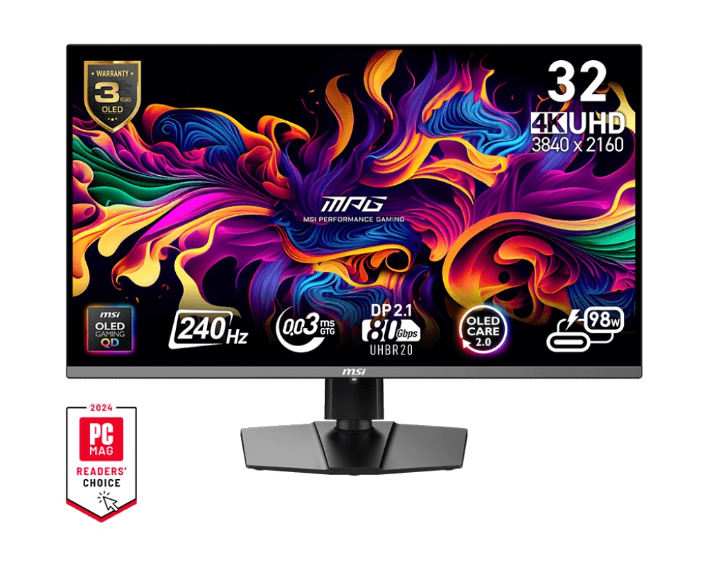 Monitor MSI MPG 322URX QD-OLED, 32", UHD, 240Hz, i zi