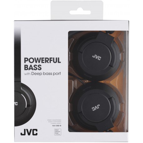 Kufje JVC HA-S180-B-E, 108g, 22 KHz, të zeza