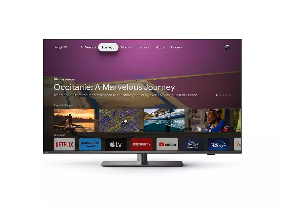 Televizor Philips 65PUS8818/12, 65", LED, 4K, Google TV, Ambilight