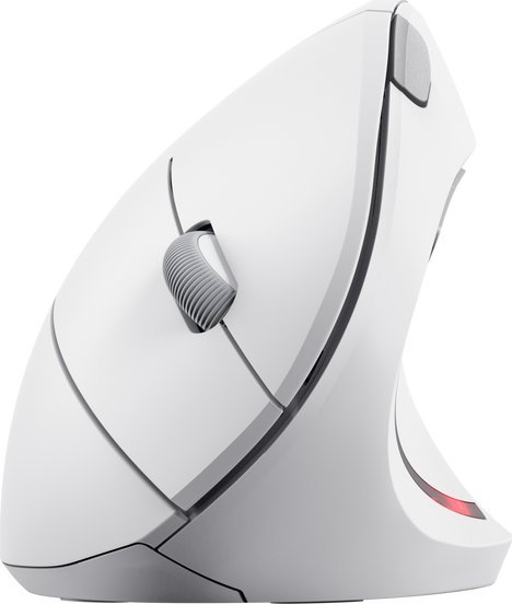 Maus Trust Verto, wireless, USB, i bardhë