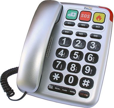 Telefon fiks Dartel LJ-300, njësi, e argjendtë