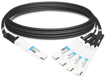 Kabllo ndarëse rrjeti NVIDIA Networking Passive Copper Splitter, 2m, bakri, e zezë
