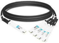 Kabllo ndarëse rrjeti NVIDIA Networking Passive Copper Splitter, 2m, bakri, e zezë