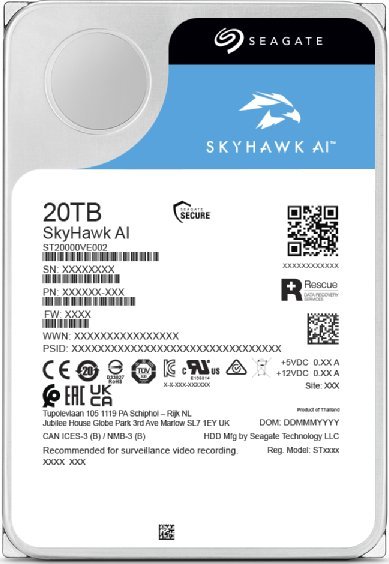 Hard disk i brendshëm Seagate SkyHawk AI, 20TB, 3.5", SATA III