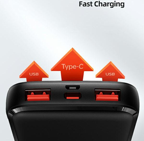 Karikues portabël Usams PB58, 10000mAh, 2 porta USB, i zi